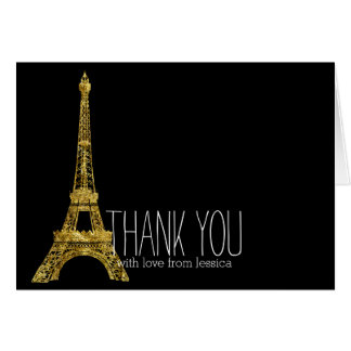 Eiffel Tower Thank You Cards | Zazzle