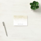Gold Glam Faux Glitter Post-it Notes (Office)