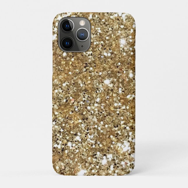 Gold Glam Glitter Sparkles Phone Case (Back)