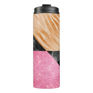 Gold Glam Glitter Thermal Tumbler