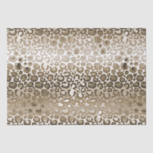 Gold Glam Leopard Animal Print  Tissue Paper