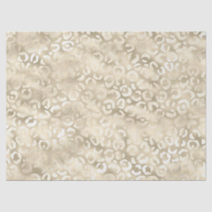 Gold Glam Leopard Print Birthday Tissue Paper