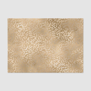 Gold Glam Leopard Print Tissue Paper
