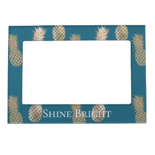 Gold Glam Pineapples Magnetic Frame