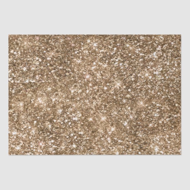 Gold Glam Sparkling Glitter      Tissue Paper (Front)