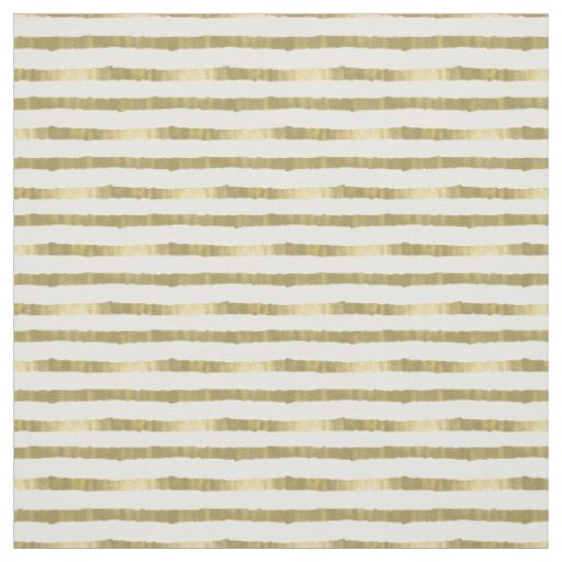 Gold Glam Stripes Fabric