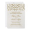 Gold Glamour Glitter Confetti Wedding Invitation