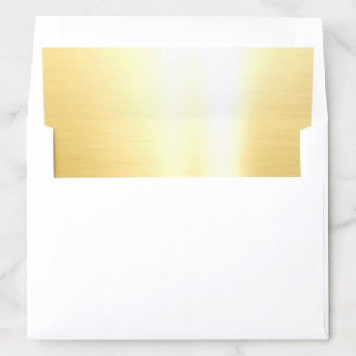 Gold Glamour Golden Elegant Modern Luxurious Envelope Liner