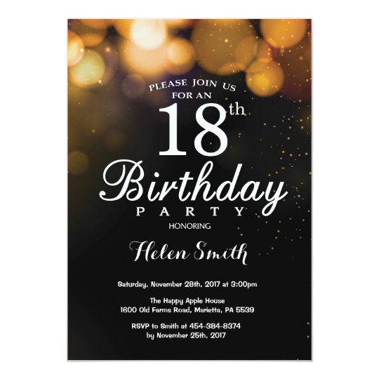 18Th Birthday Invitation Card Designs 8