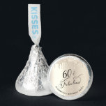 Gold Glitter 60th Birthday Party Hershey®'s Kisses®<br><div class="desc">Chic custom 60th birthday party favor candies featuring "60 & Fabulous" in a calligraphy script,  a gold faux foil background and gold faux glitter drips.</div>