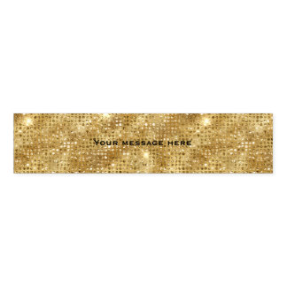 Gold Glitter Add Your Own Text Napkin Bands
