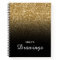 Gold Glitter and Black Ombre Personalized Drawing
