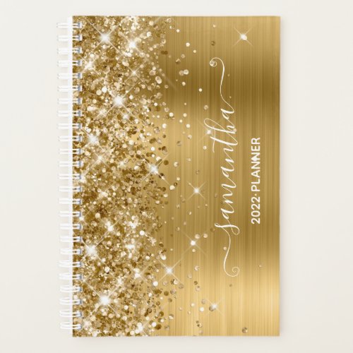 Gold Glitter and Foil Girly Signature Planner