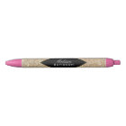 Gold Glitter and Glamour Personalized Pen