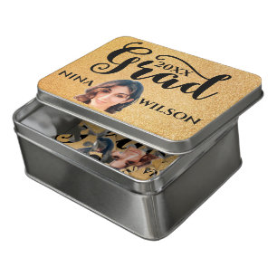 Gold Glitter And Photo Jigsaw Puzzle