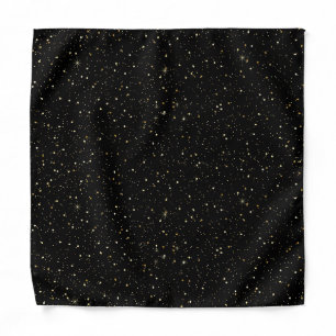 Gold glitter and sparkles bandana