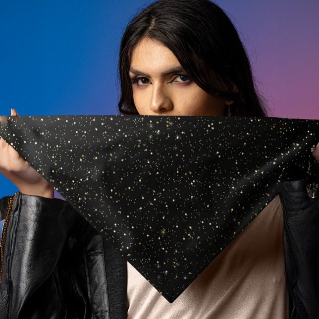 Gold glitter and sparkles bandana (Creator Uploaded)