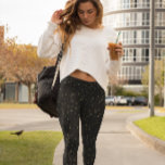 Gold glitter and sparkles leggings<br><div class="desc">Modern gold glitter and sparkles on a black background.</div>