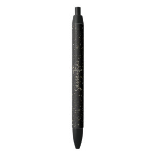 Gold glitter and sparkles pen