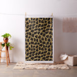 Gold Glitter Animal Print Fabric