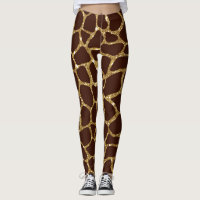 Gold Glitter Animal Print
