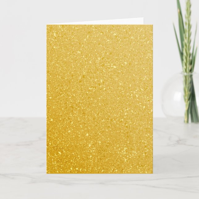 GOLD GLITTER BACKGROUND CARD (Front)