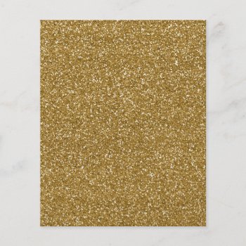 Gold Glitter Background Template Flyer by bestcustomizables at Zazzle