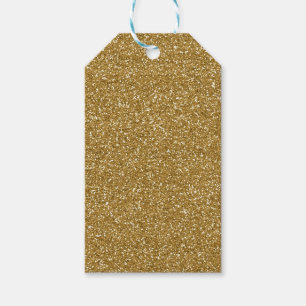 Gold Glitter Background Template Gift Tags