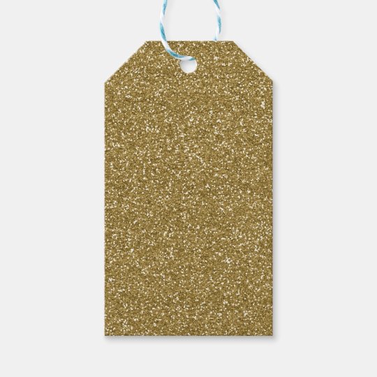 Gold Glitter Background Template Gift Tags