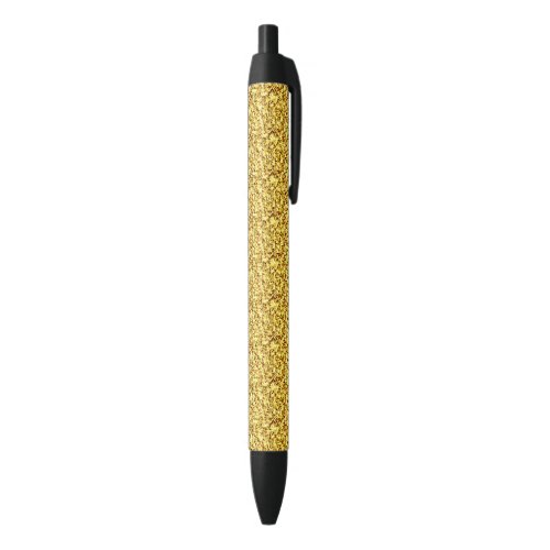 Gold Glitter Ball Point Pen