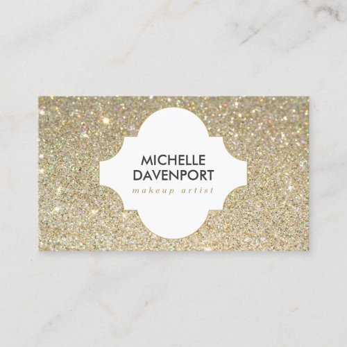 GOLD GLITTER BEAUTY, MAKEUP ARTIST, SALON BUSINESS CARD