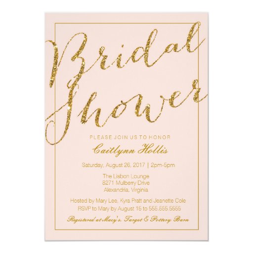 Blush Pink Bridal Shower Invitations 4