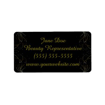 Gold Glitter Brochure Stickers by hkimbrell at Zazzle