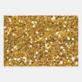 Gold Glitter Buffalo Plaid Leopard Wrapping Paper Sheets (Front 2)