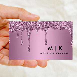 Gold Glitter Business Card