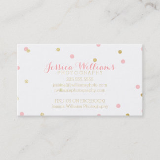 Gold Glitter Business Cards