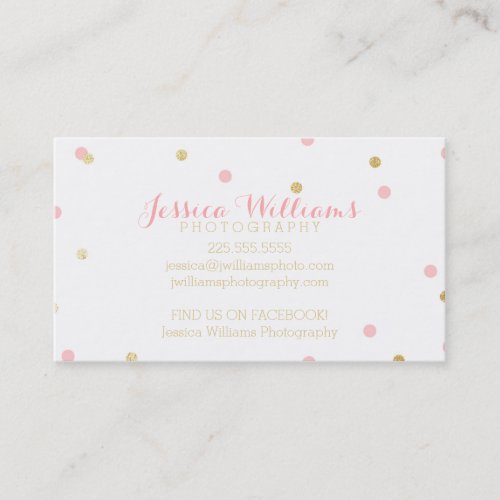Gold Glitter Business Cards