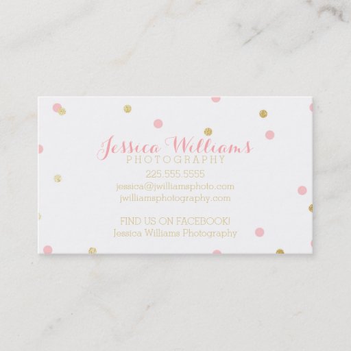 Customizable Gold Glitter Business Cards