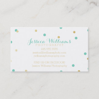 Gold Glitter Business Cards