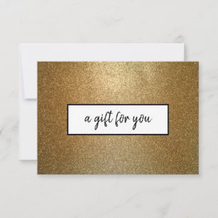 Gold Glitter Business Custom Gift Certificate