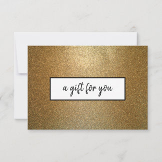 Gold Glitter Business Custom Gift Certificate