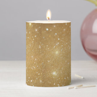 Gold Glitter Candle