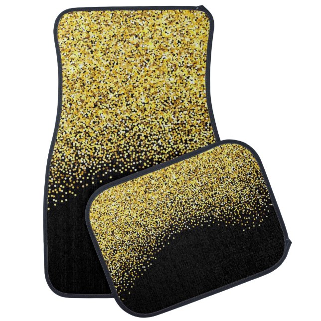 Gold Glitter Car Floor Mat (Set)