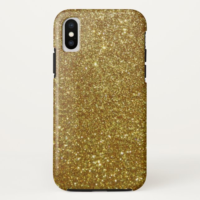 Gold Glitter Case-Mate iPhone Case (Back)