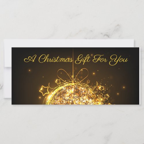 Gold glitter Christmas bulb elegant modern holiday