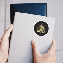 Gold Glitter Christmas Tree