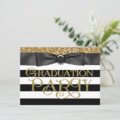 Gold Glitter Class of 2015 Graduation Invitation (Standing Front)