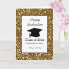 Gold Glitter Class of 2024 Graduation