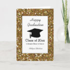 Gold Glitter Class of 2024 Graduation