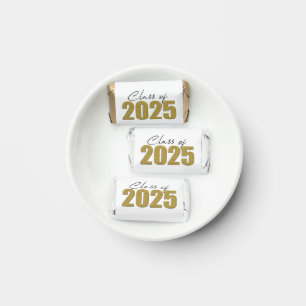 Gold Glitter Class of 2025 Hershey's Miniatures